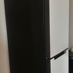 スリム冷蔵庫 Haier JR-SX21A(W) パールホワイト 208L 2ドア 2023年製 - 2024年6月購入、美品！の画像
