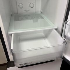 スリム冷蔵庫 Haier JR-SX21A(W) パールホワイト 208L 2ドア 2023年製 - 2024年6月購入、美品！の画像
