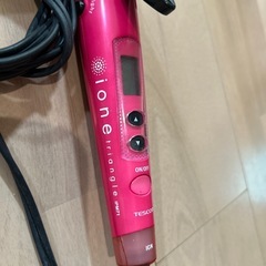 ヘアアイロン スチーム付 32mm マイナスイオン 2WAY ione スパークルピンク IPW1832-Pの画像