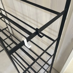 【再度値下げしました】YAMAZAKI 山崎実業 天板付きシューズラック　タワー tower　６段 ブラックの画像