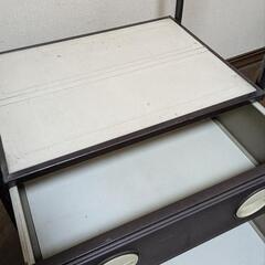 ハンガーラック 引き出し付き 昭和レトロの画像