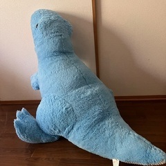 コストコ 恐竜 BIGサイズ大きいぬいぐるみ あげます水色 巨大の画像