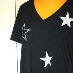 【ご成約済】stud.(スタッド) のラメ入り黒カットソー（新品・タグ付き）の画像