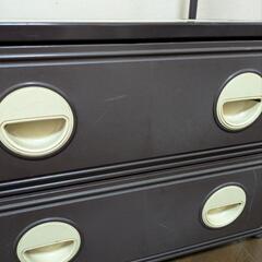 ハンガーラック 引き出し付き 昭和レトロの画像