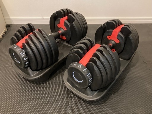 【美品】②可変ダンベル 24kg 1.2同時購入お願います ダイヤル式 可変式ダンベル 24kg ×2 （2/2）