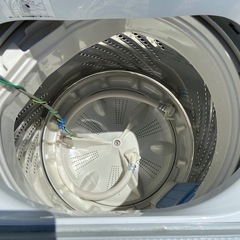 Panasonic 洗濯機 NA-F50B9 2016年製 通電確認済 パナソニック 全自動洗濯機 5kg 全自動電気洗濯機 ホワイト 現状品 中古品の画像