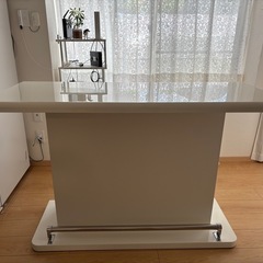 バーカウンター　カウンターテーブル　ニトリ　ホワイト