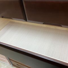【値下げしました！！】2段ローチェスト 天然木使用 No.2242● ※現金、クレジット、スマホ決済対応の画像