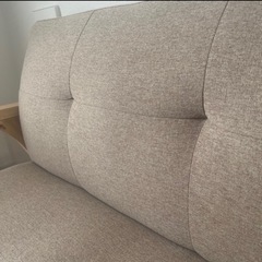 【7/21まで】2人掛けソファ ベージュの画像