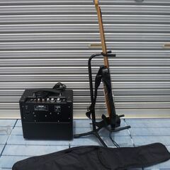 BUSKERS BST-2H /エレキギター バスカーズ/Louis ギターアンプ LGA-15Ⅱ/セット/中古品・簡易音出し確認済み※要メンテナンス品の画像
