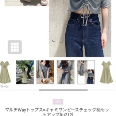 GRL ワンピース tu712 チェックの画像
