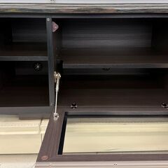 【ジャングルジャングル堺初芝店】　TV台　ニトリ　ローボード　ポスティア　150BK　幅(W)1500mm × 奥行(D)455mm × 高さ(H)457mm　堺市（東区　西区　北区　南区　堺区　美原区）高石市　泉大津市　忠岡町　和泉市　松原市　大阪狭山市の画像