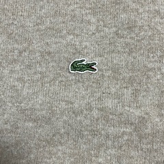 美品 Lacoste クルーネック ラムウールセーターの画像