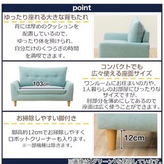 ローソファにもなるコンパクトソファ(Nパック4 BE)  1140058の画像