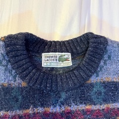 　Lacoste ウール クルーネック セーター Lの画像