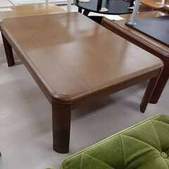 リユースのサカイ栃木店★ジモティ割あり★  おおたけ家具調こたつ21年製 ブラウン木目 W105×D75×H41 クリーニング済み TC9796の画像