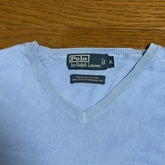 Ralph Lauren クルーネック サマーニット セーター XXL ライトブルーの画像