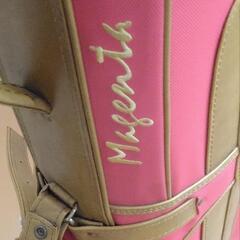最終値下げMagenta ピンク ゴルフバッグ 合成皮革の画像