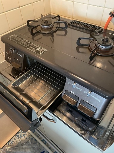 プロパン用ガスコンログリル付美品