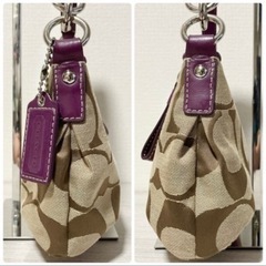 ☆お値引可能☆【美品】COACH  2WAY シグネチャー ショルダーバッグ セミショルダーの画像
