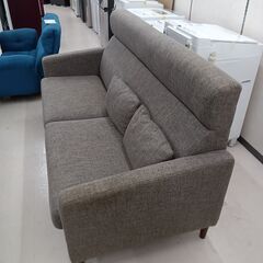 リユースのサカイ栃木店★ジモティ割あり★  ソファー2人用 グレージュ W185×D84×H94 クリーニング済み TC9798の画像