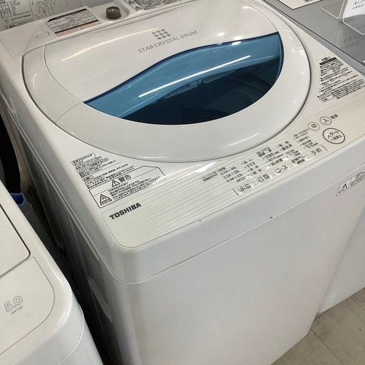 安心の6ヶ月間保証付き！ TOSHIBA 全自動洗濯機　5.0kg 2017年製【トレファク堺福田店】