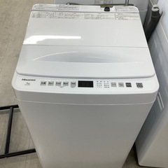 安心の1年間保証付き！Hisense 全自動洗濯機7.0kg 2025年製未