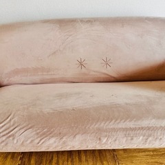 ピンクの3人掛けソファ🌸の画像