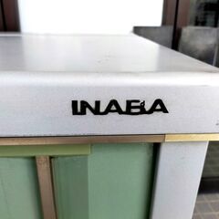 △ ① INABA イナバ スチール倉庫 スチール物置 (小) 鍵あり  サビあり 現状渡しの画像