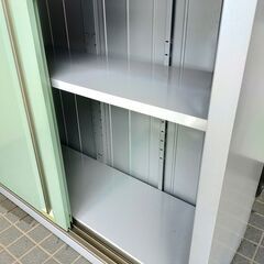 △ ① INABA イナバ スチール倉庫 スチール物置 (小) 鍵あり  サビあり 現状渡しの画像