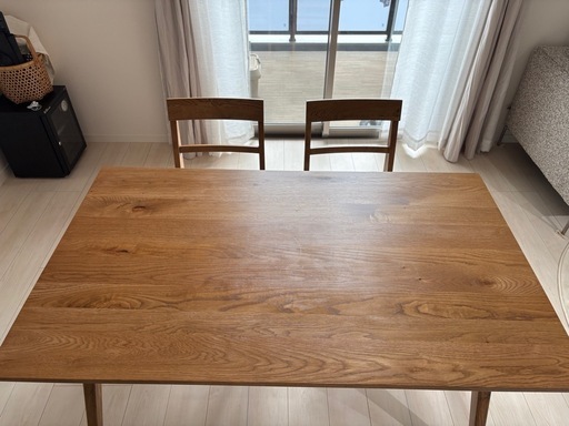 【お話中】unico ADDAY ウニコ　アディ　ダイニングテーブルセット　3点セット