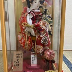 特製 御羽子板飾り 吉福 オルゴール付き人形ケース お正月箱入の画像