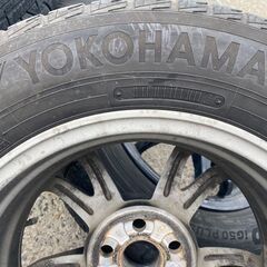 195/65R15 トヨタ純正ホイール 東北6県無料配達対応‼️爆安‼️最終値下げ‼️③バリ溝❗ 国産タイヤ ヨコハマ製❗ アルミ付き タイヤ トヨタ　プリウスなどに　の画像