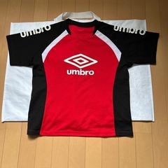 UMBRO赤セット上服(160サイズ)の画像