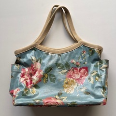 キャスキッドソン Cath Kidston トートバッグ　花柄　ブルーの画像