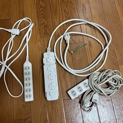 電源タップ 3本 12口と7口と4口の画像