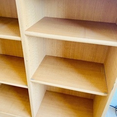 ナチュラル木目の収納棚｜幅85×奥行30×高さ90｜高さ調整OK・しっかり安定の画像