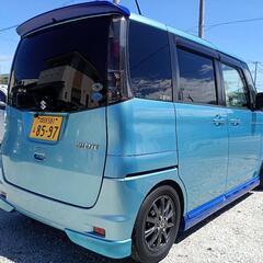 車検あり スズキ パレット ローダウン 水色ツートン 兵庫 姫路の画像
