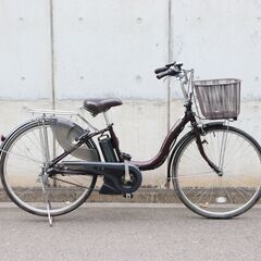 【7/28直販?】≪ZU1618ジ≫ YAMAHA/ヤマハ 電動アシスト自転車 PAS Natura PA26NM XOL5 26インチ 内装3段変速 電動自転車 鍵/バッテリー/充電器付属 現状品の画像