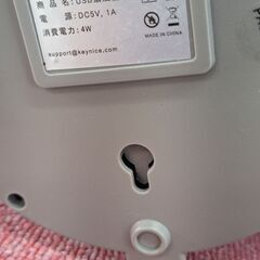 リサイクルショップどりーむ天保山店　No2742 卓上扇風機　ミニ扇風機　あったら便利♪　USB電源　コンセント電源　どちらも可能♪の画像