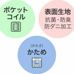 美品 ニトリ ポケットコイル マットレス U4-02 定価49990円の画像