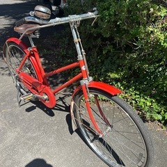郵便局の自転車　昭和デザインの平成8年製　使用可能の画像