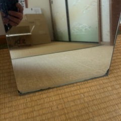 中古処分ジャンク　お風呂場 　鏡　ミラー 300×800 mm 厚み 5mmの画像