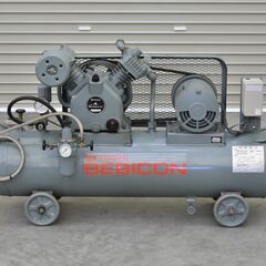≪zyt2337ジ≫ 日立 エアーコンプレッサー ベビコン 2.2P-9.5T 三相200V 50Hz 2.2kW タンク80L 動作未確認/現状品 産業機器/整備/工具/エアツール/DIY/工場/ガレージ/塗装/自動車/バイク 70713-08の画像