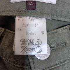 値下げレディースアンクル丈パンツの画像