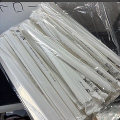 バイオマスストロー 袋入 半透明 直径10mm×長さ210mm 約690本 訳あり品 夏祭り イベントにの画像