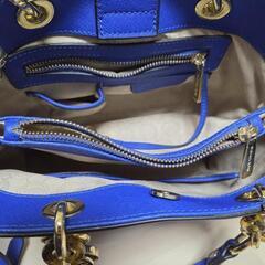 MICHAEL KORS　マイケル・コース　マイケルコース　ショルダー　2WAY　ハンドバッグ　鞄　バッグ　Bag　ブルー　青　べっ甲の画像