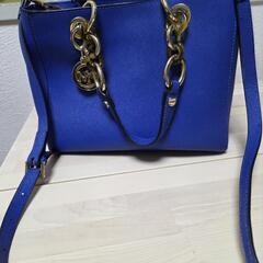 MICHAEL KORS　マイケル・コース　マイケルコース　ショルダー　2WAY　ハンドバッグ　鞄　バッグ　Bag　ブルー　青　べっ甲の画像
