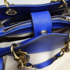 MICHAEL KORS　マイケル・コース　マイケルコース　ショルダー　2WAY　ハンドバッグ　鞄　バッグ　Bag　ブルー　青　べっ甲の画像