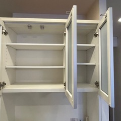 ニトリ　食器棚　キッチンボード　クロード 90KB WHの画像